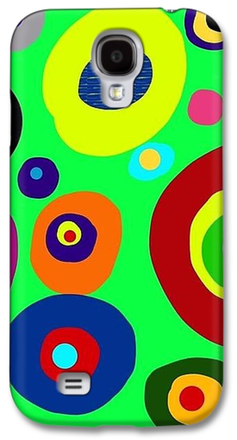 Colorful eyes in the green sky - Phone Case
