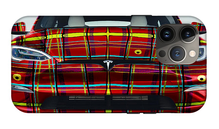 iPlaid Tesla - Phone Case