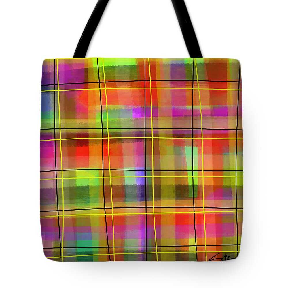 Neon Plaid - Tote Bag