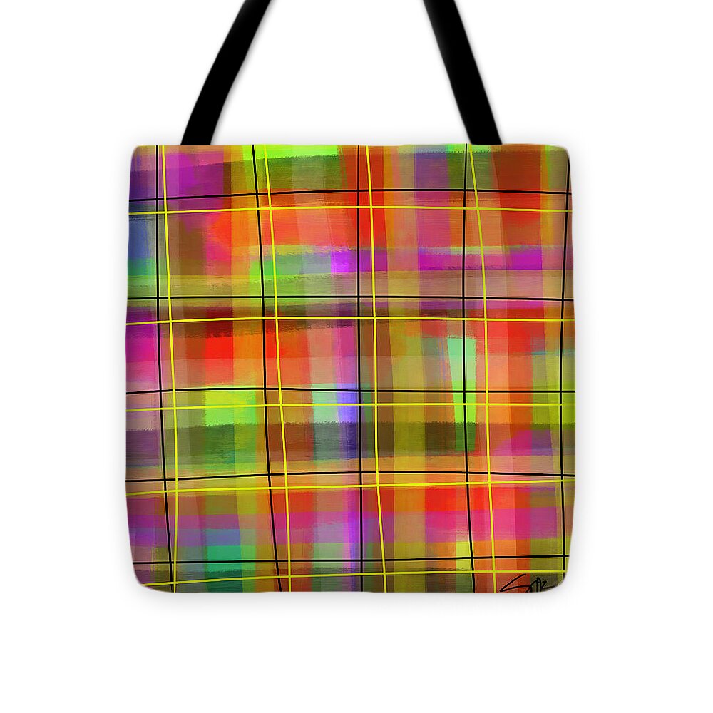 Neon Plaid - Tote Bag