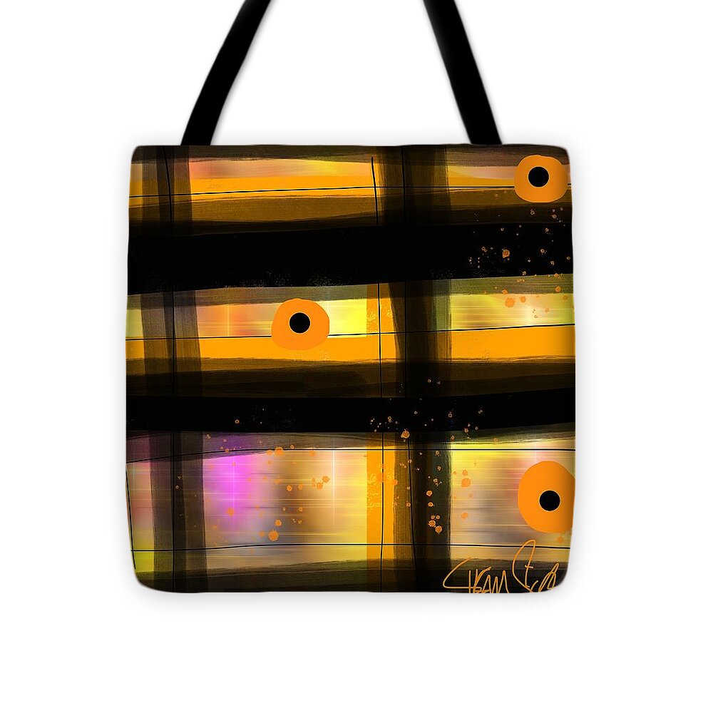 Peek-A-Boo Plaid - Tote Bag