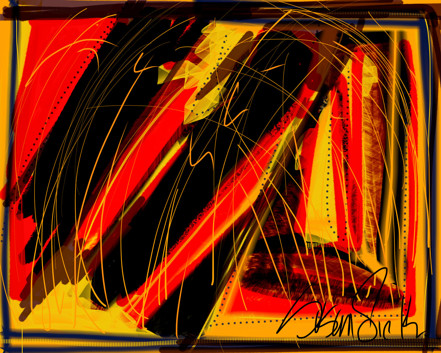 Fire in the Hole Yoga Leggings