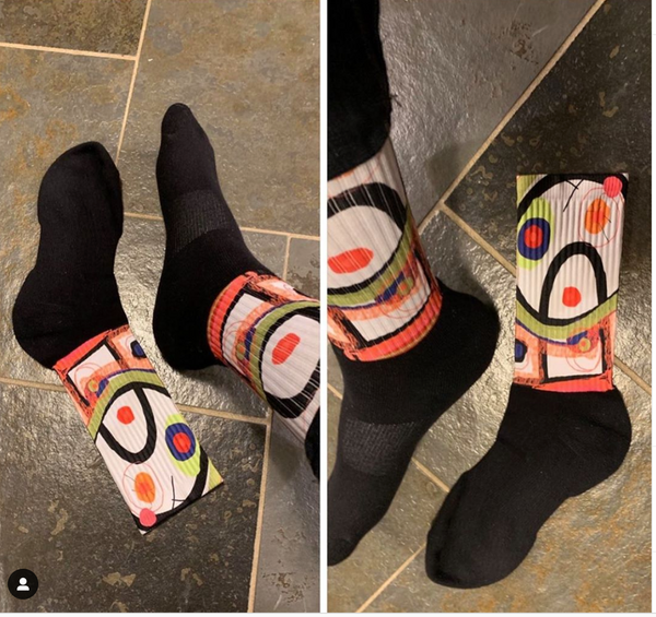 Kranky Pants Socks by Susan Fielder Art