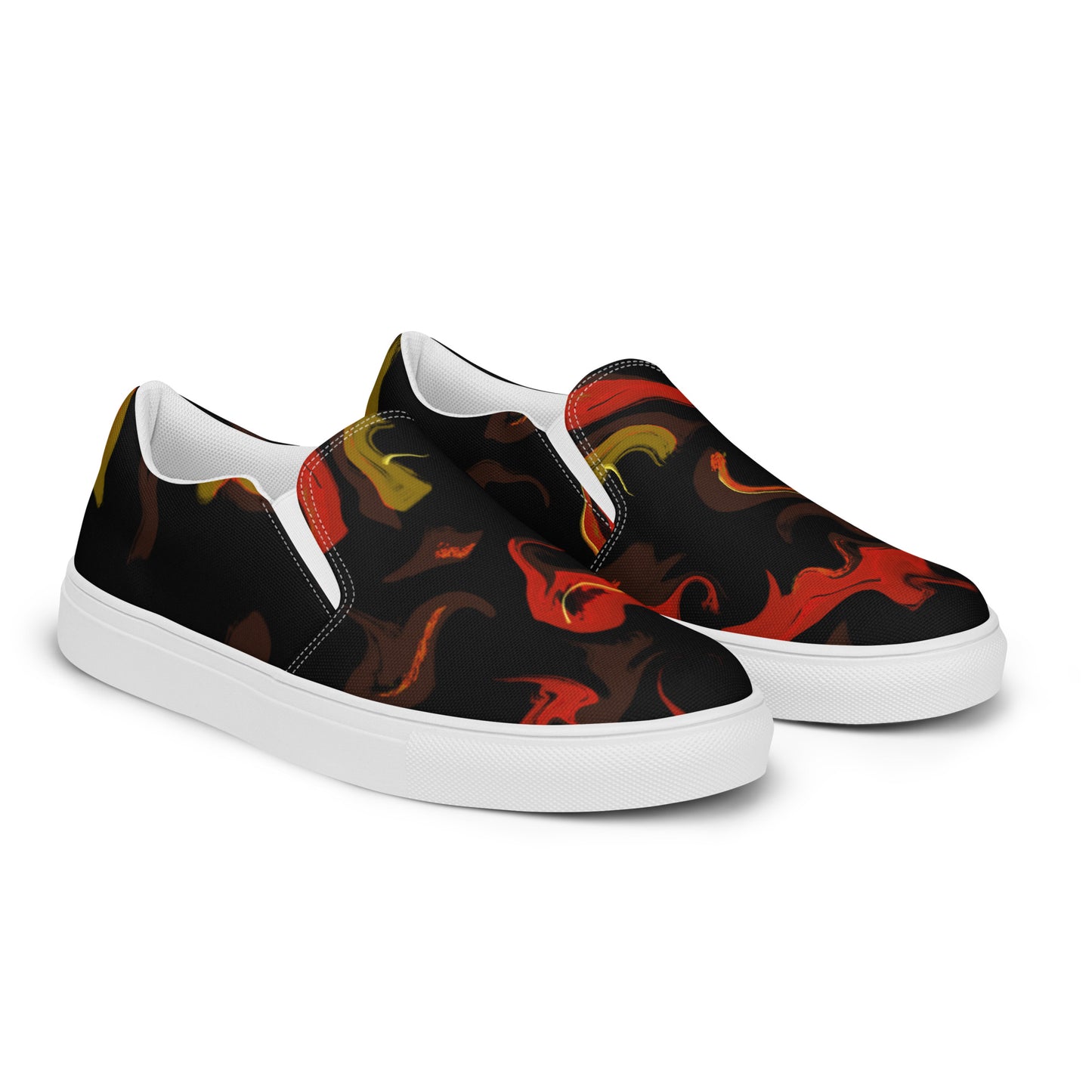 Burning Desire Men’s slip-on canvas shoes