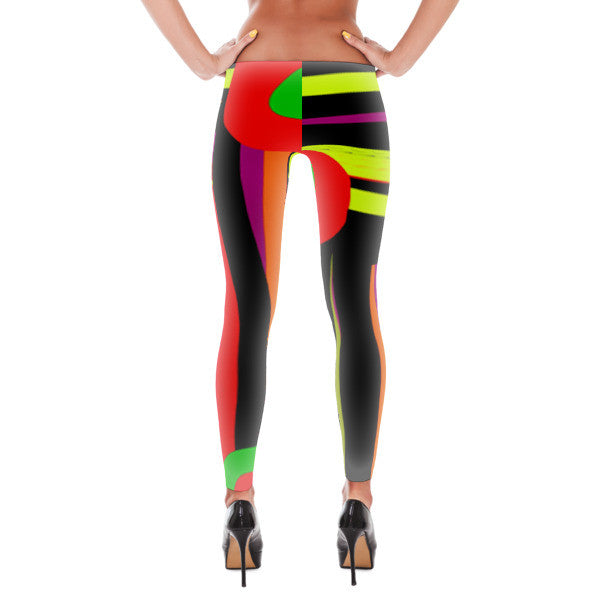 Line Up Leggings by Susan Fielder Art