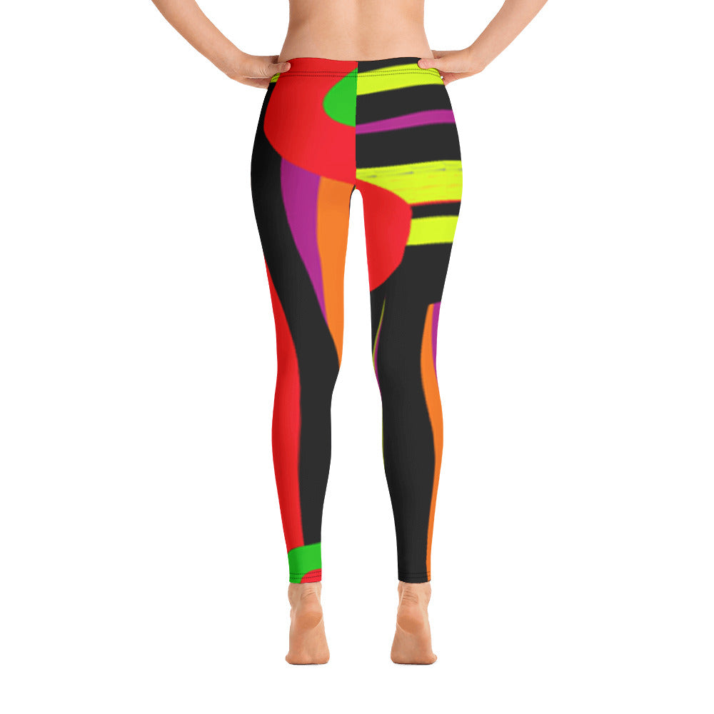 Line Up Leggings by Susan Fielder Art