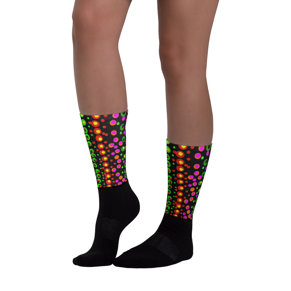 Dots on Dots Socks by Susan Fielder Art
