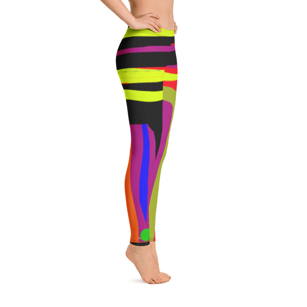 Line Up Leggings by Susan Fielder Art