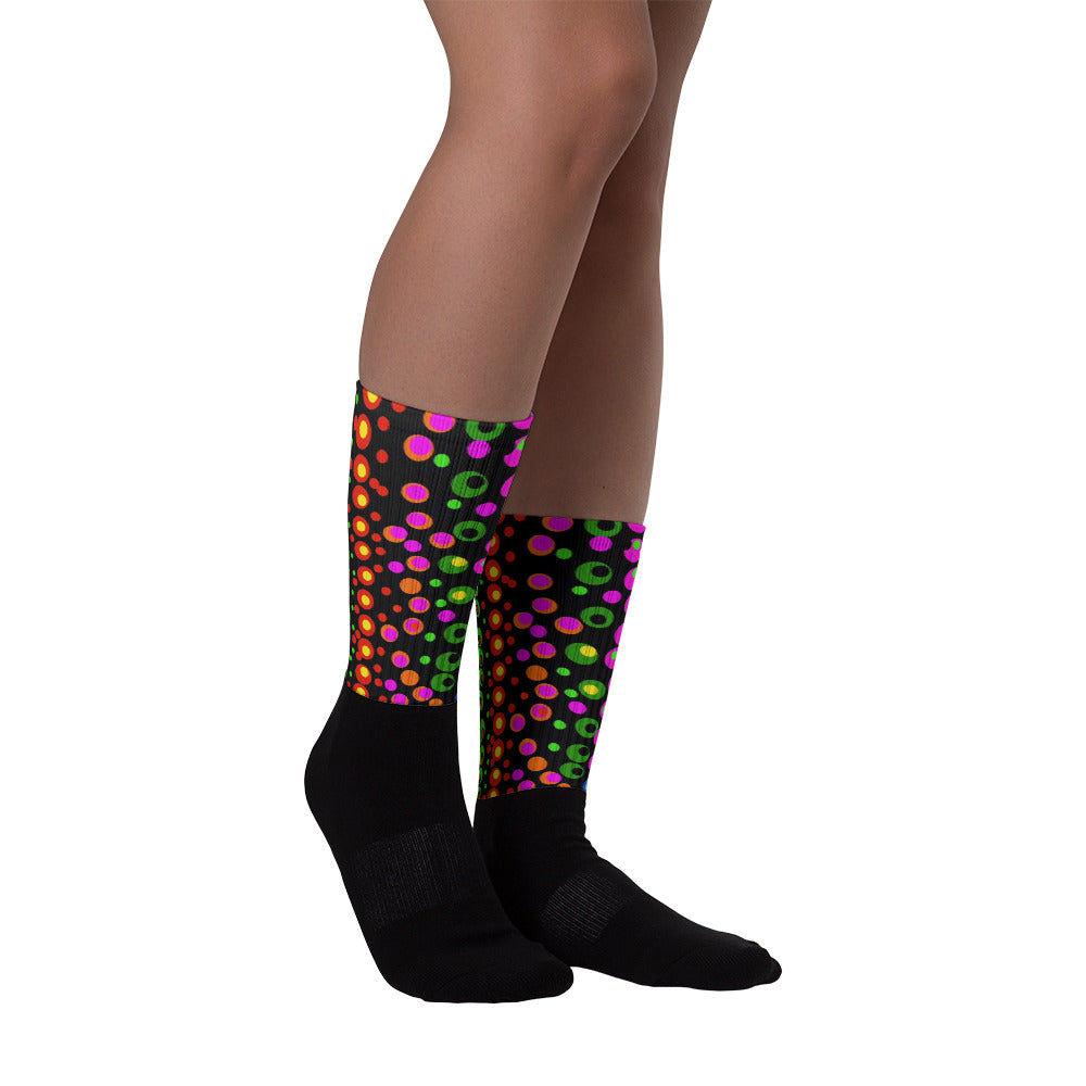 Dots on Dots Socks by Susan Fielder Art
