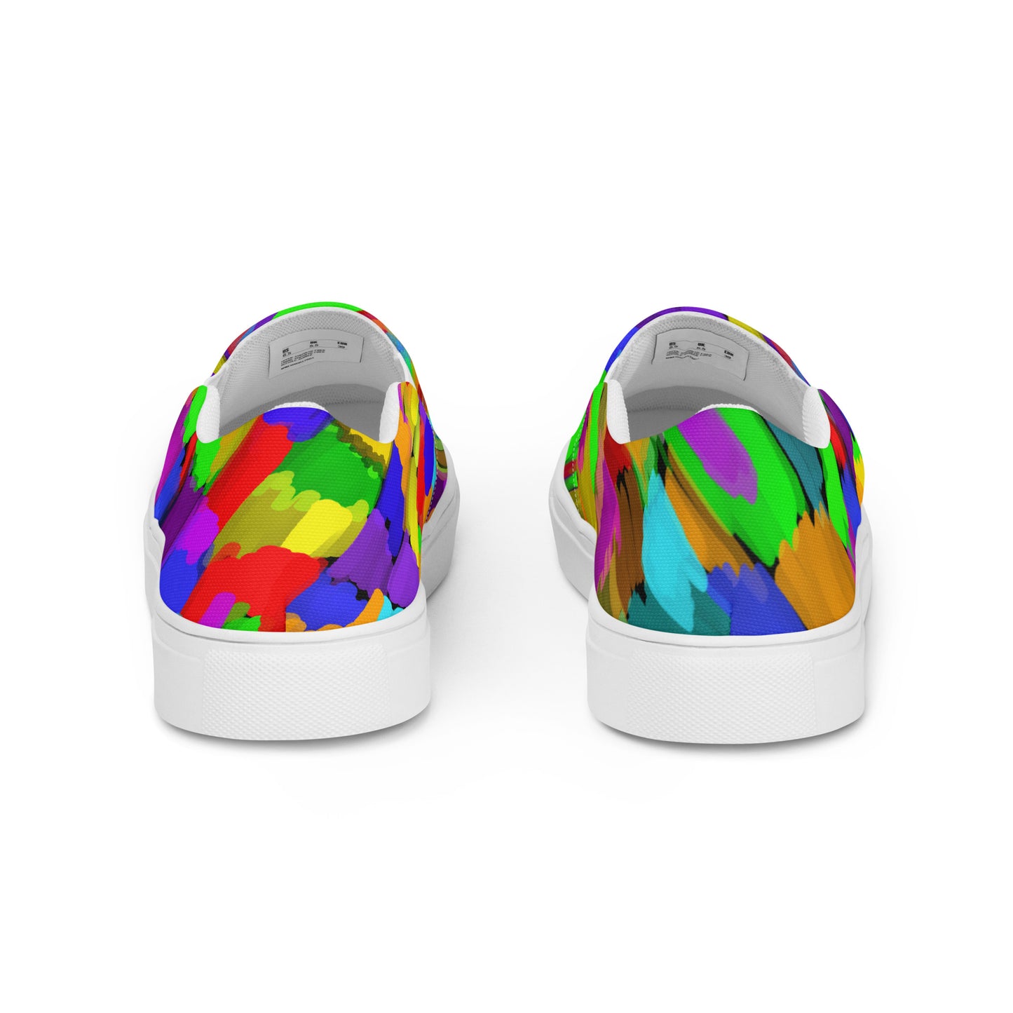 Pouring Rainbows Women’s slip-on canvas shoes