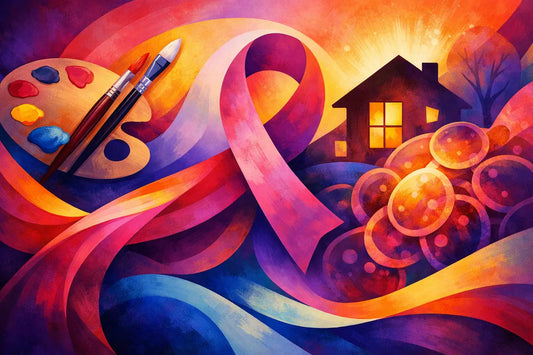 How Art Supporting Cancer Research Changes a Home