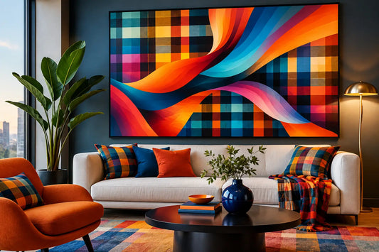 Plaid Abstract Art That Changes Your Room