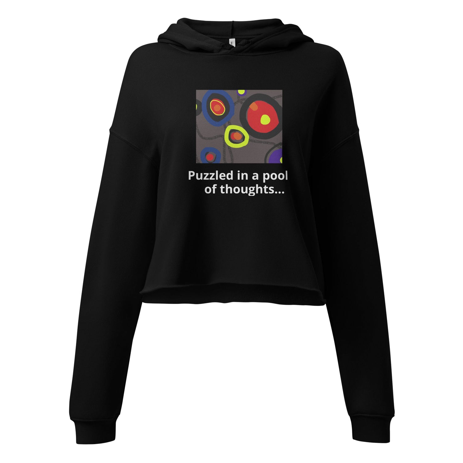 New Cropped Black Hoodie for Women