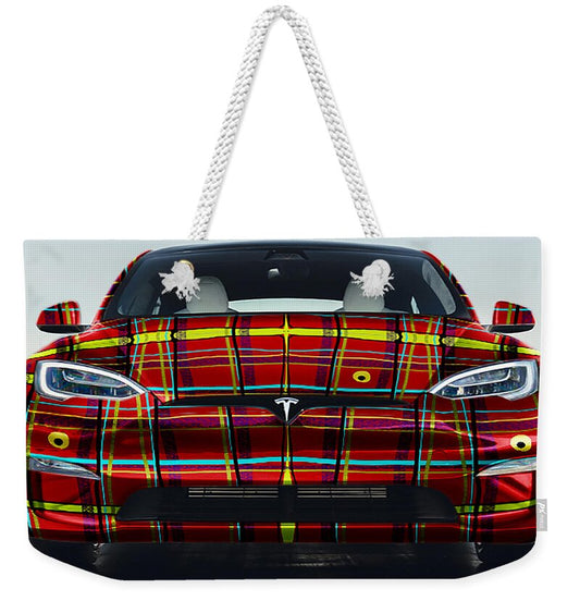 iPlaid Tesla - Weekender Tote Bag