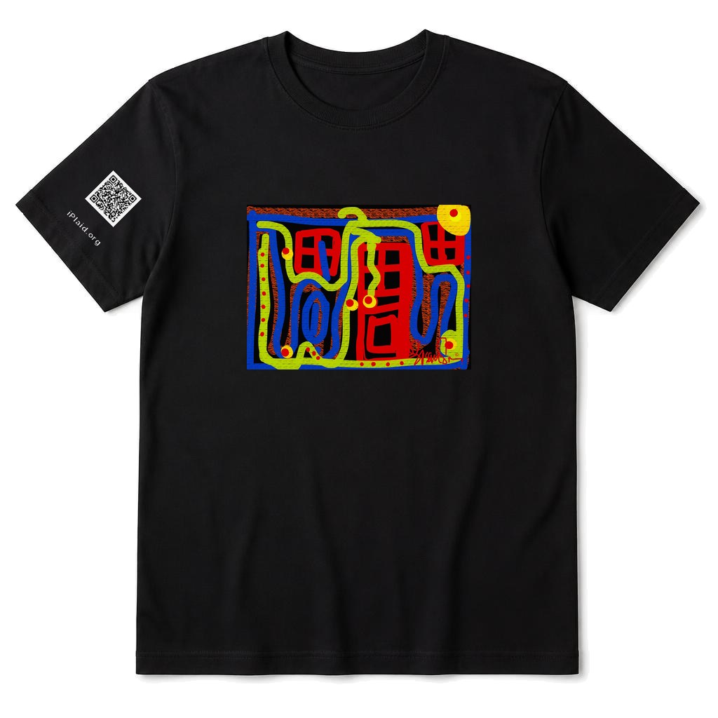 The Town with Green Spaghetti T-Shirt