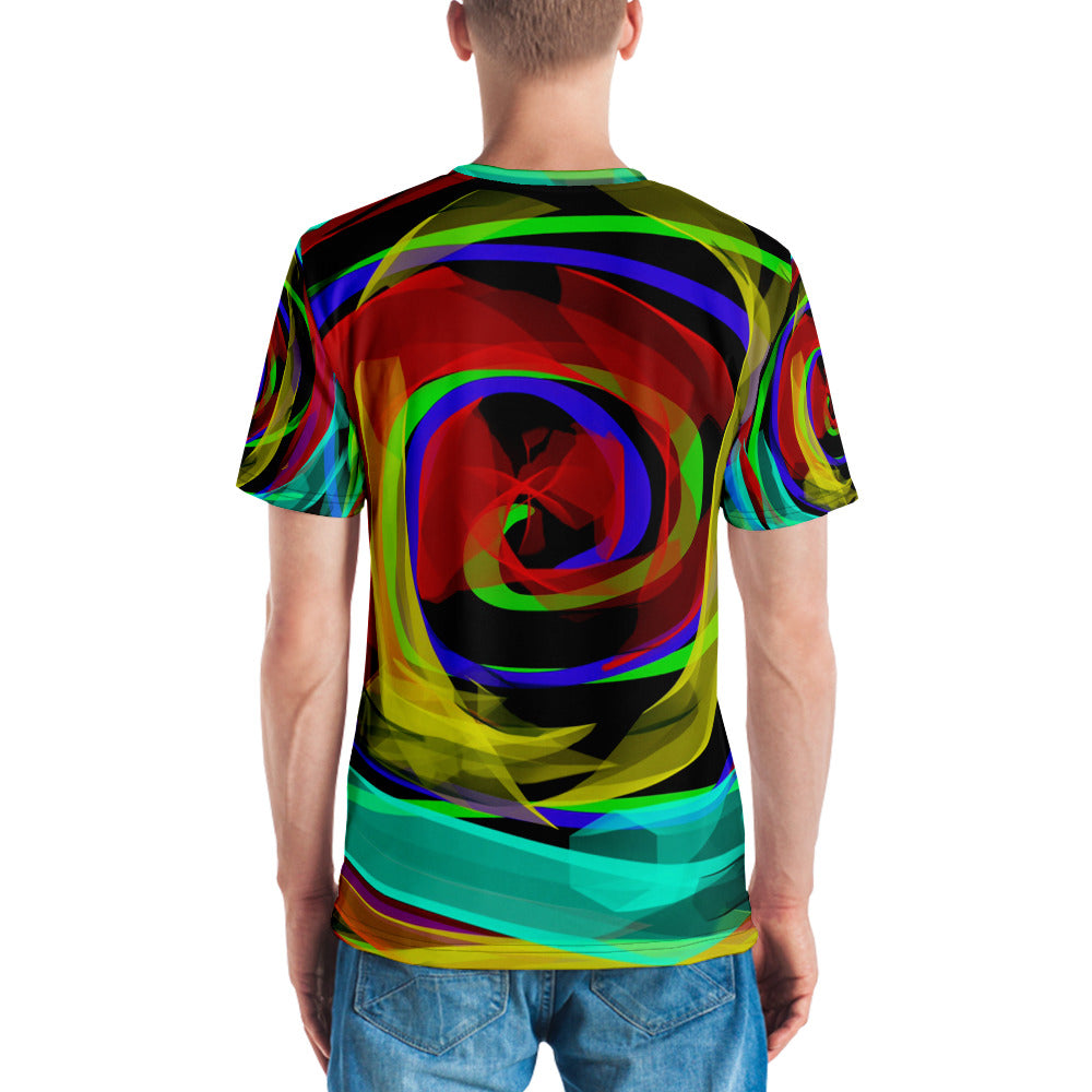 "Infinity Ribbons" Men's All-Over T-shirt by Susan Fielder Art