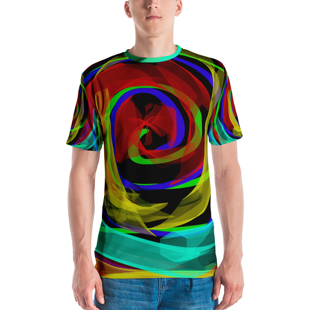 "Infinity Ribbons" Men's All-Over T-shirt by Susan Fielder Art