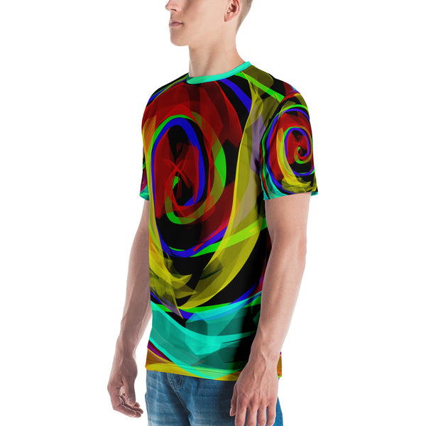"Infinity Ribbons" Men's All-Over T-shirt by Susan Fielder Art