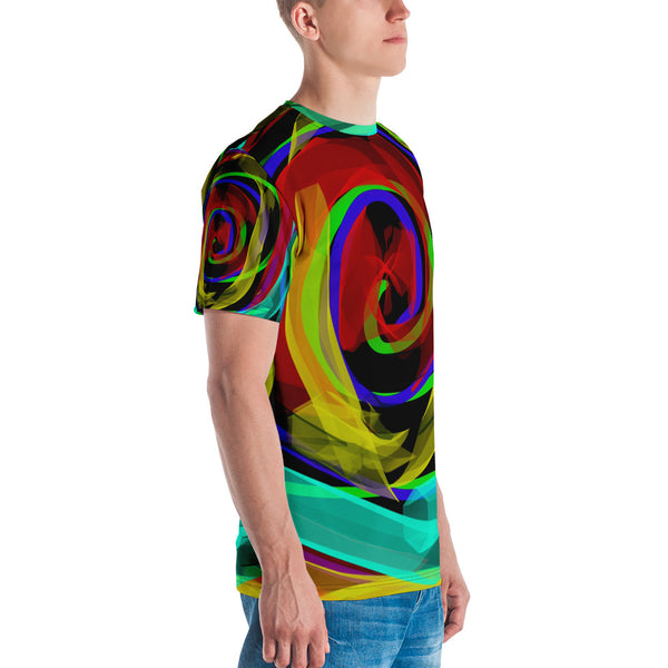 "Infinity Ribbons" Men's All-Over T-shirt by Susan Fielder Art