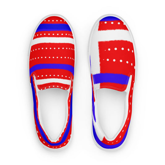 Americana Patriot Men’s slip-on canvas shoes