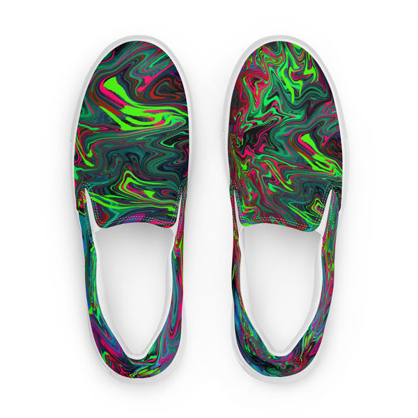 Psychedelic Consciousness Men’s slip-on canvas shoes