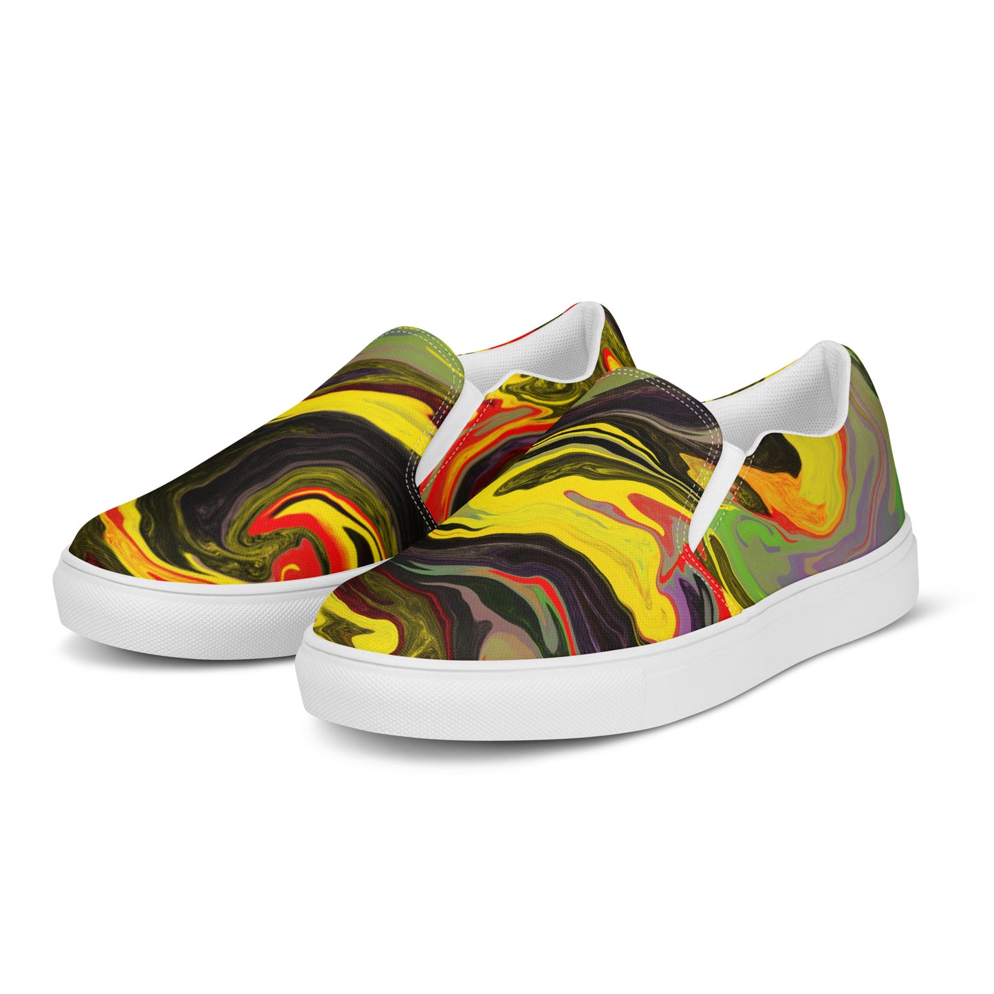 Sporadic Excitement Men’s slip-on canvas shoes