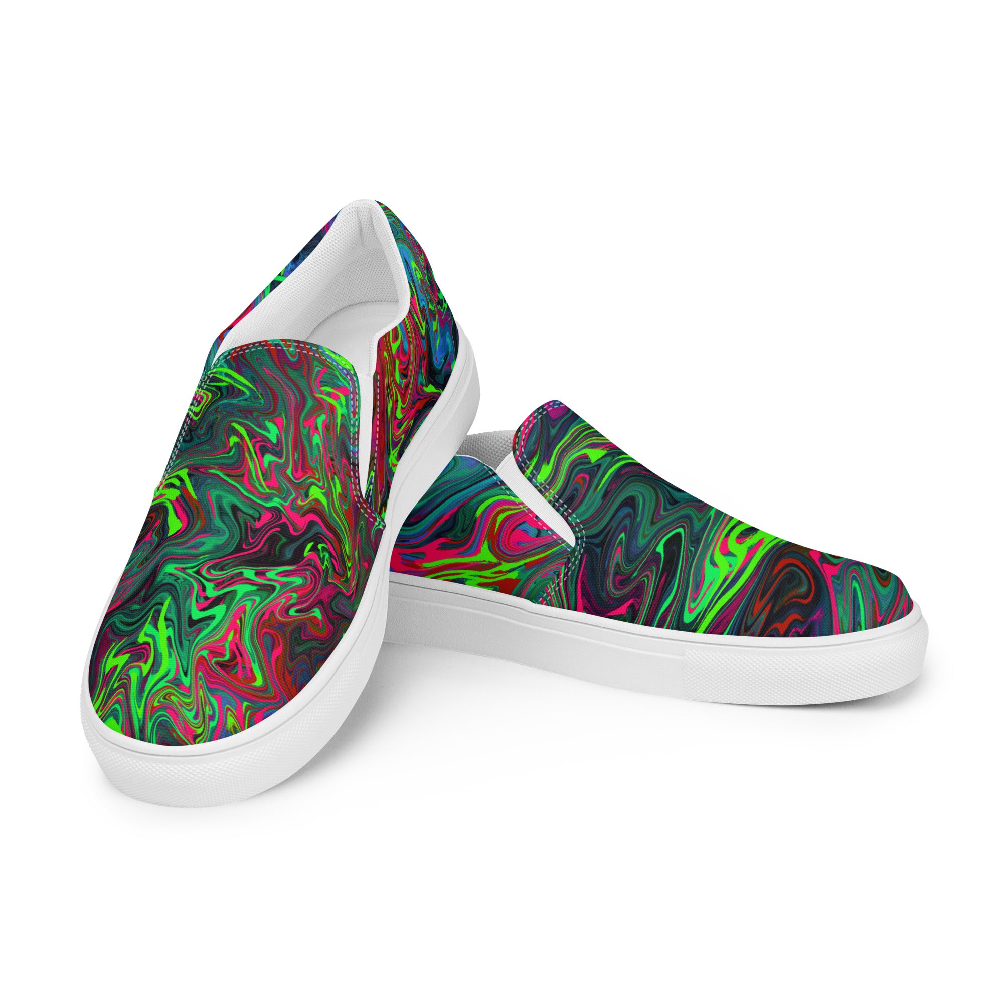 Psychedelic Consciousness Men’s slip-on canvas shoes