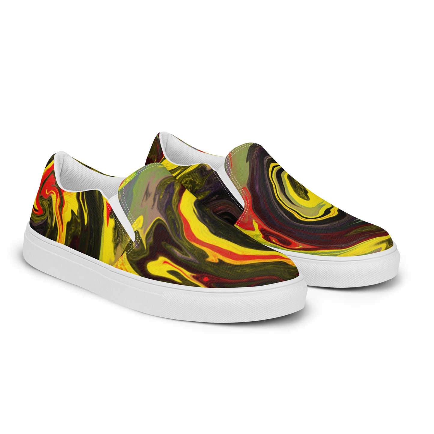 Sporadic Excitement Men’s slip-on canvas shoes