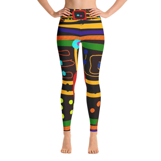 Parchoosie Yoga Leggings by Susan Fielder Art