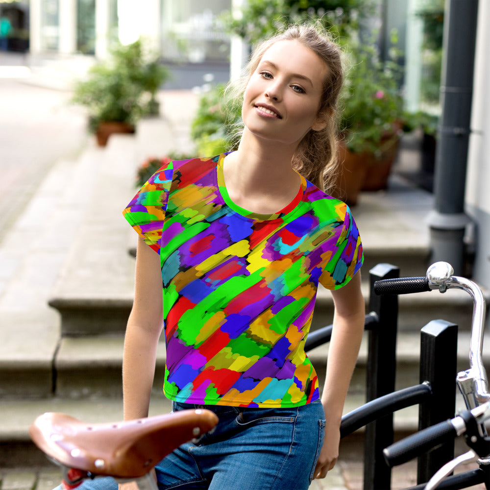 Pouring Rainbows Tee by Susan Fielder Art