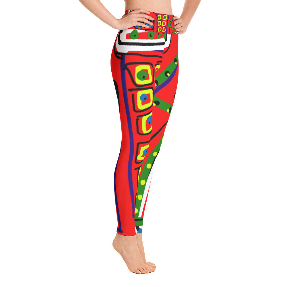 Little House on the Prairie Yoga Leggings – iPlaid by Susan Fielder