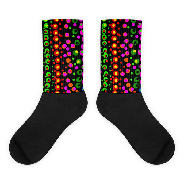 Dots on Dots Socks by Susan Fielder Art