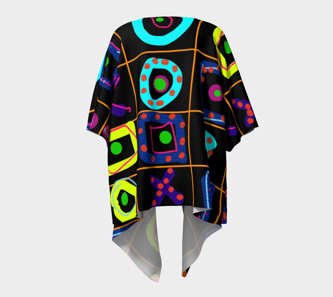 Tic Tac No Drapped Kimono by Susan Fielder Art