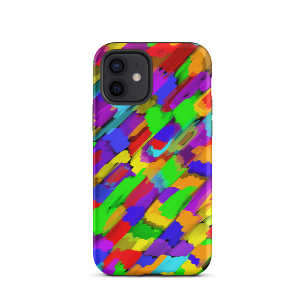 Pouring Rainbows Tough iPhone Case