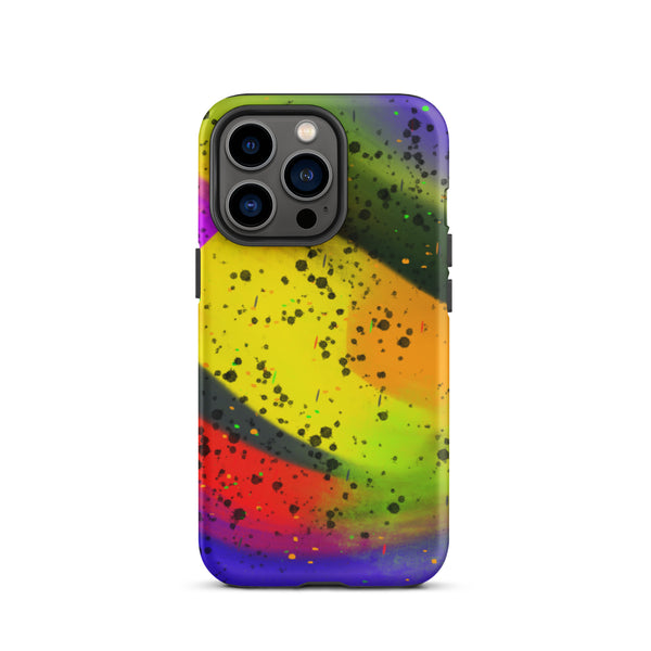 Rainbow Drops Tough iPhone Case