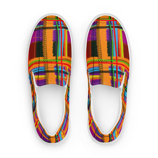 Rad Plaid Women’s slip-on canvas shoes