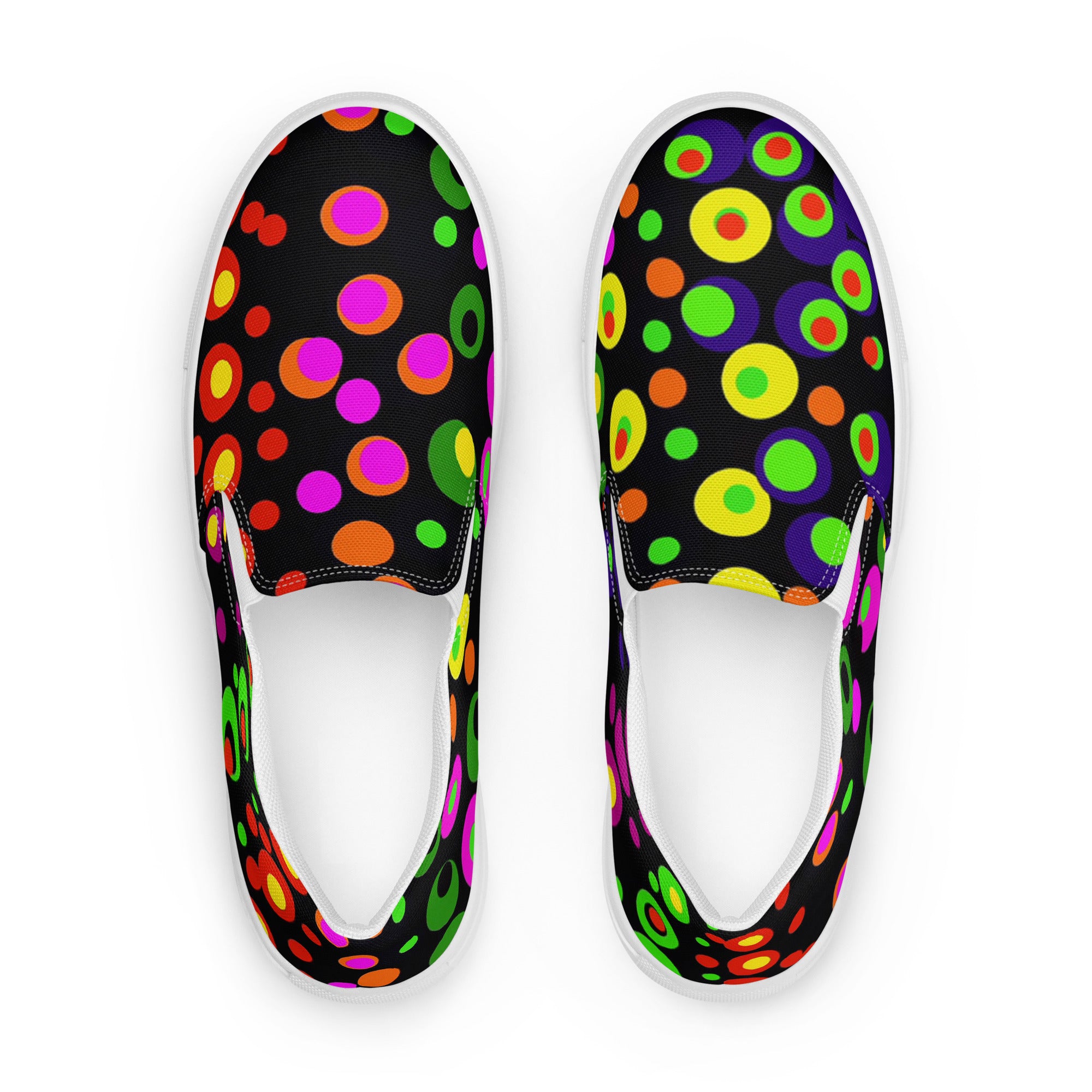 Dots on Dots Women’s slip-on canvas shoes