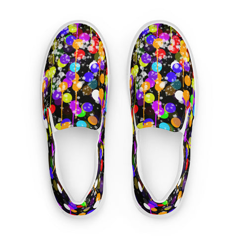 Splashing Dots Women’s slip-on canvas shoes