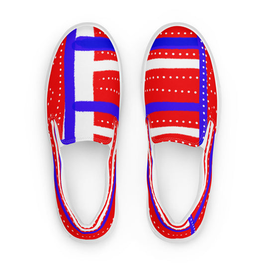 Americana Patriot Women’s slip-on canvas shoes