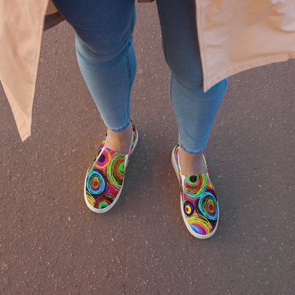 Firecracker Women’s slip-on canvas shoes