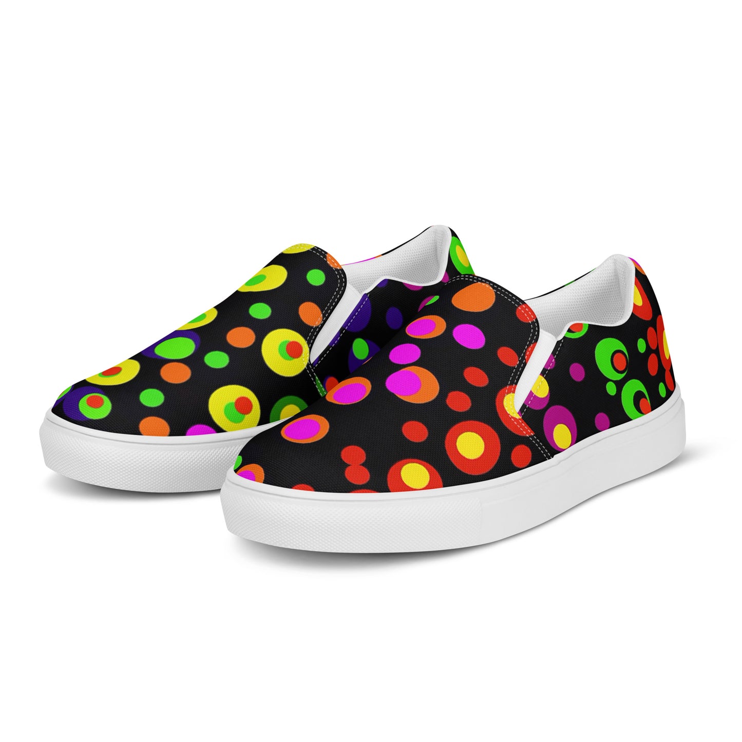 Dots on Dots Women’s slip-on canvas shoes