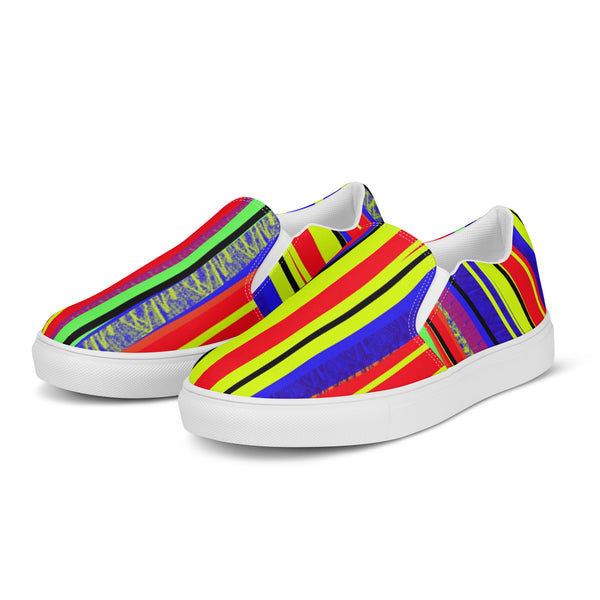 Stripped Out Women’s slip-on canvas shoes