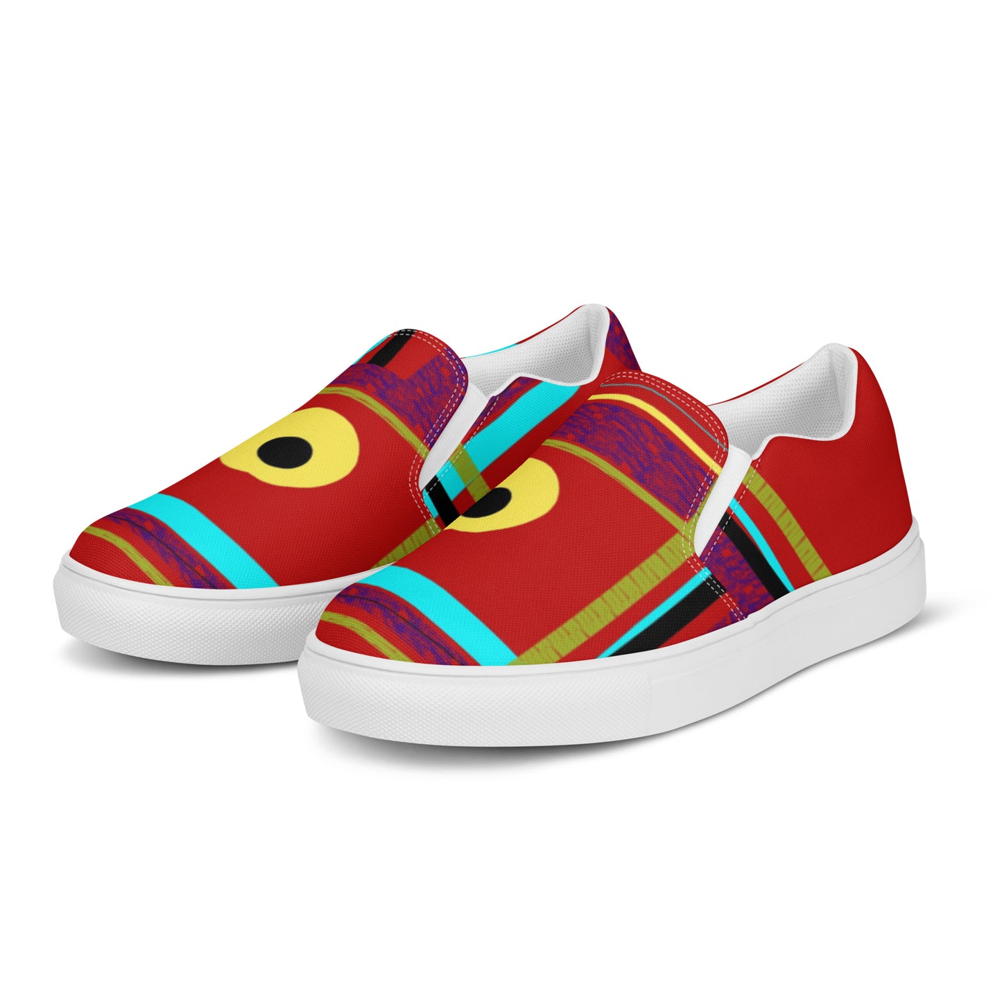 iPlaid Women’s slip-on canvas shoes