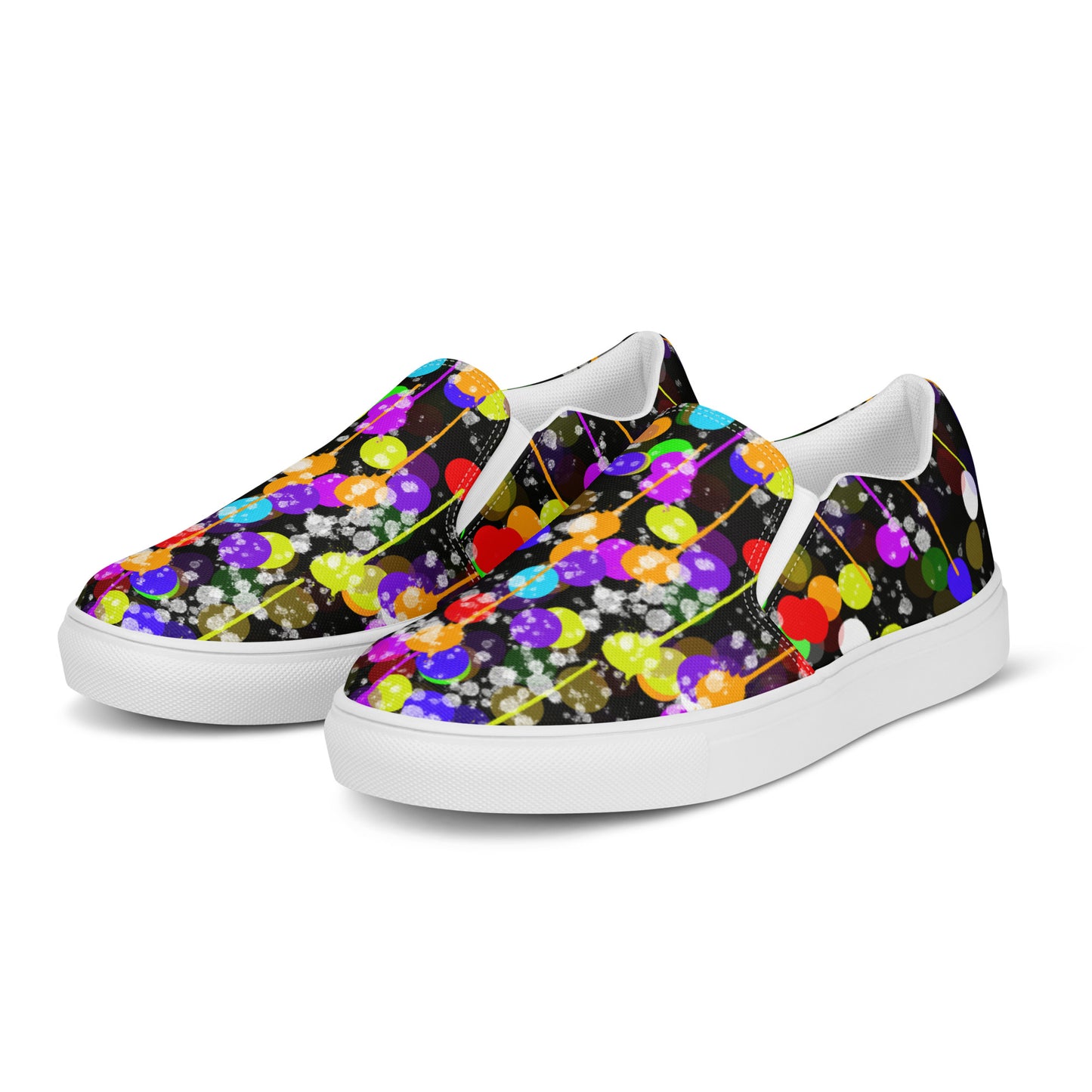 Splashing Dots Women’s slip-on canvas shoes