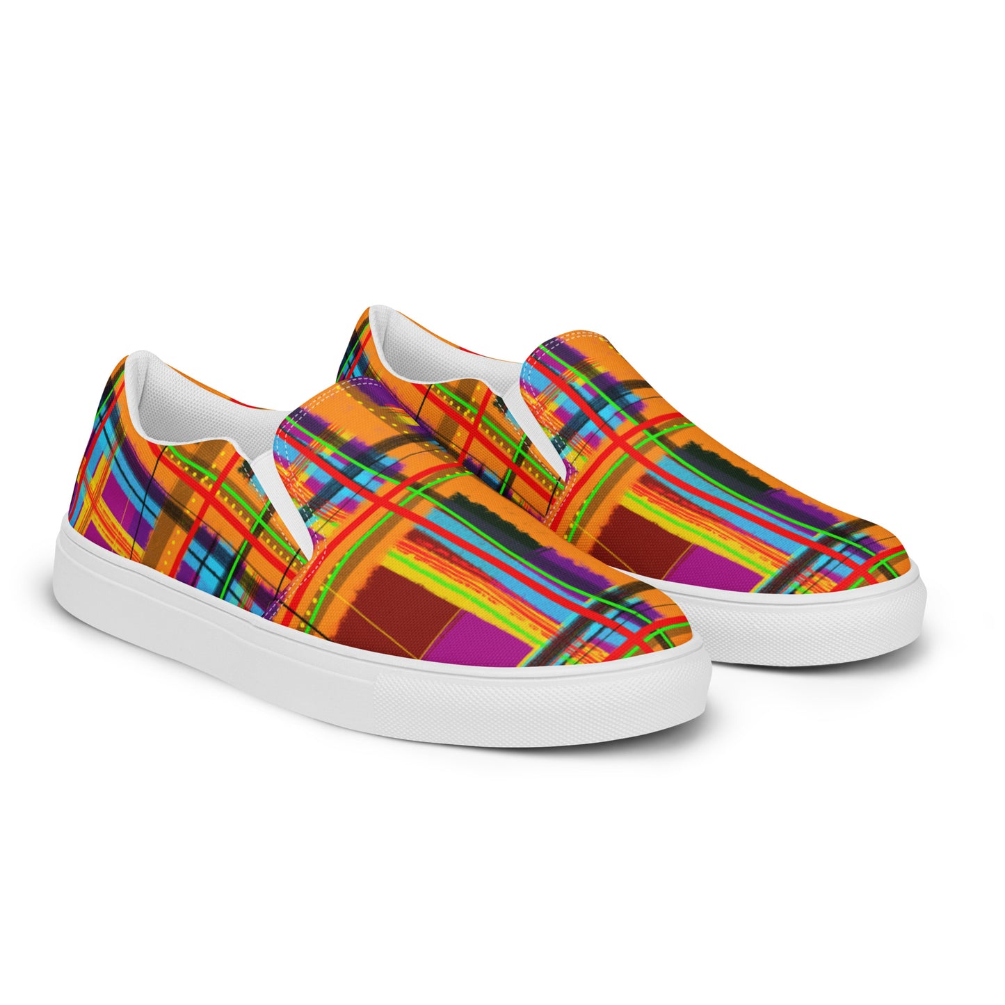 Rad Plaid Women’s slip-on canvas shoes