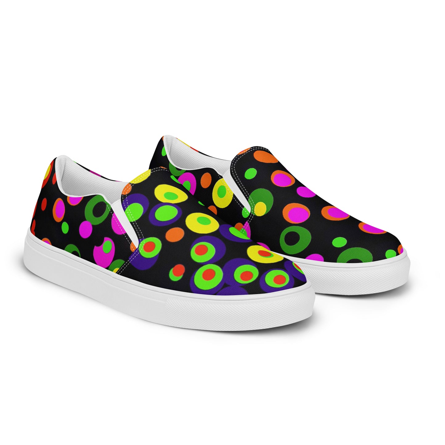 Dots on Dots Women’s slip-on canvas shoes