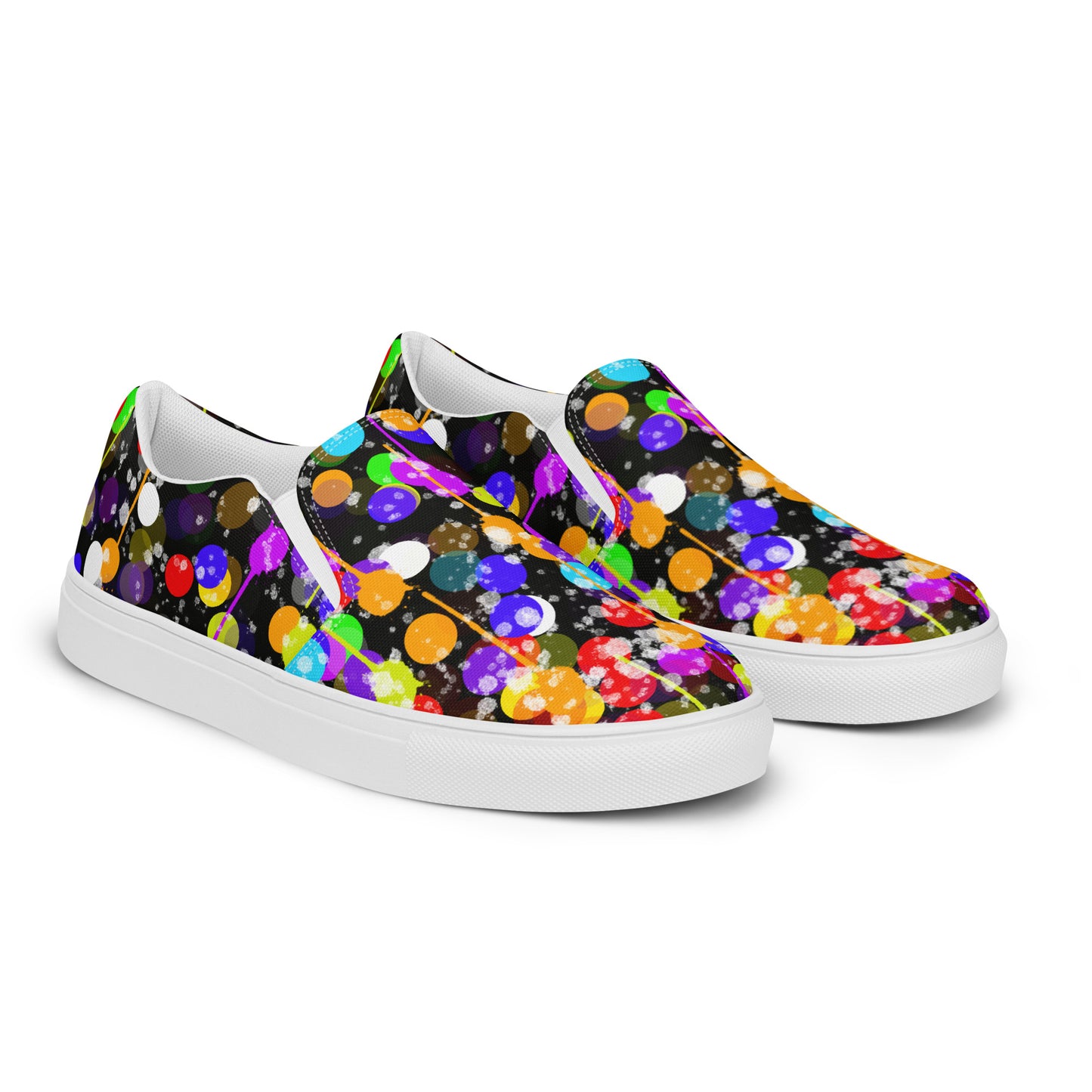 Splashing Dots Women’s slip-on canvas shoes